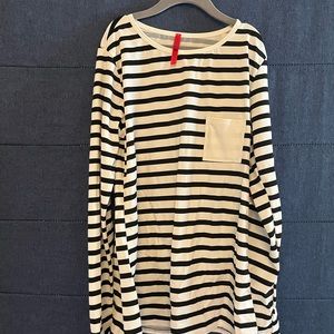 NWT Spanx striped sun shirt